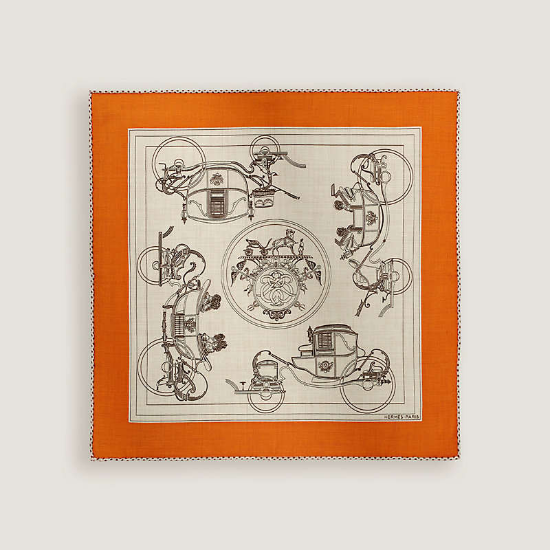 Ex-Libris scarf 45 - Brown | Hermès USA